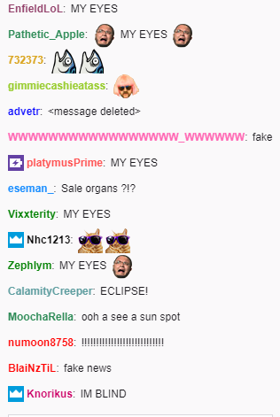 Illustration for article titled Tens Of Thousands Of People Are Watching The Eclipse On Twitch And Freaking Out
